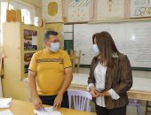 محافظ دمياط تتفقد لجان انتخابات معهد دمياط الأزهرى ومدرسة اللوزى الثانوية بنات