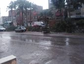 هطول أمطار غزيرة وطقس سيئ يضرب دمياط خلال انتخابات النواب.. فيديو وصور
