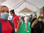 الشباب والمرأة يتصدرون المشهد الانتخابى في لجان باب الشعرية.. صور