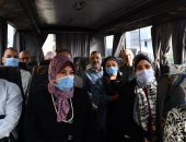 جامعة قناة السويس توفر أتوبيسات لنقل الناخبين إلى اللجان للتصويت.. صور
