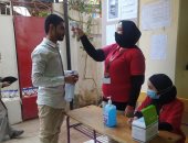 أمن القاهرة يطبق الإجراءات الاحترازية قبل تصويت الناخبين باللجان.. صور