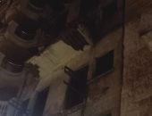 سقوط أجزاء من عقار بطريق كورنيش الإسكندرية بدون وقوع خسائر.. صور