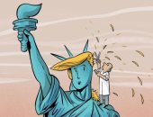كاريكاتير اليوم.. تمثال الحرية بـ "لوك" جديد بعد فوز الديمقراطيين بالانتخابات