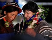 صور.. استقبال حاشد لموراليس فى بوليفيا بعد عام فى المنفى