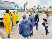 وفد وزارة التخطيط يتابع مشروعات وإجراءات تفادى مشكلات الأمطار بالإسكندرية  
