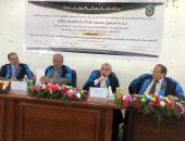 نائب رئيس جامعة طنطا يشارك فى مناقشة رسالة دكتوراه بتجارة دمنهور