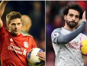 ليفربول يقارن محمد صلاح بـ جيرارد لاختيار صاحب أفضل "هاتريك"