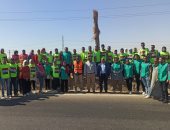 زراعة 500 شتلة فى اليوم البيئى من أشجار الزينة بجامعة أسوان.. صور