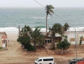 هطول أمطار متوسطة على مناطق بشمال سيناء.. صور