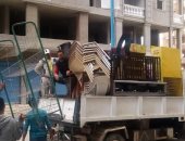 حملة مكبرة لإزالة التعديات والإشغالات من شوارع مدينة مرسى مطروح .. صور