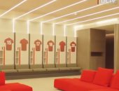 ليفربول يستعرض غرفة ملابسه الجديدة فى أنفيلد قبل مواجهة ليستر سيتى.. فيديو وصور