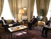 وزير الخارجية يستقبل رئيس البرلمان العربى فى مقر الوزارة 