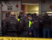 اللقطات الأولى لحادث احتجاز 9 رهائن فى مؤسسة مالية بجورجيا.. فيديو