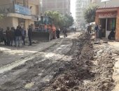 توسعة وتطوير شارع عثمان أحمد عثمان بالطالبية في الجيزة.. صور