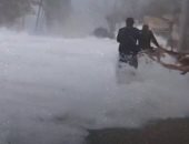لقطات جوية لغرق شوارع ومنازل جزيرة كولومبية بعد تعرضها لإعصار "يوتا".. فيديو