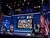 صور.. بايدن يلتقى حكام الولايات عبر الفيديو لمناقشة مستجدات كورونا