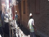 حياة كريمة ببنى سويف.. مجمع خدمة وتوصيل شبكات الصرف الصحي بقرية بنى عدى