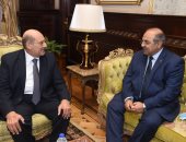 صور.. رئيس الشيوخ يستقبل هشام حطب للتهنئة والتعاون بين المجلس واللجنة الأولمبية