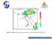 تنبؤ الرى يقدم خرائط لحالة الأمطار على المحافظات حتى الجمعة