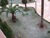فيديو وصور.. سقوط أمطار ثلجية بالرحاب