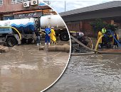الطقس السيئ يضرب المحافظات.. الإسكندرية وكفر الشيخ يشهدان أمطار غزيرة تغرق الشوارع.. والقليوبية ودمياط ومطروح تستقبل أمطار متوسطة.. والمحافظات ترفع حالة الطوارئ للدرجة القصوى.. وانتشار معدات شفط المياه بالشوارع