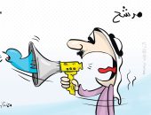 دور وسائل التواصل فى الانتخابات البرلمانية الكويتية بكاريكاتير كويتى