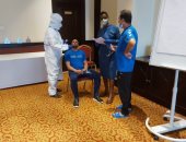 المقاولون يخضع لمسحة طبية قبل مباراة أرتا سولار بالكونفدرالية.. صور