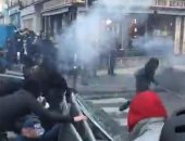 احتجاجات وأعمال عنف وسط باريس تنديدا بقانون "الأمن الشامل".. فيديو وصور