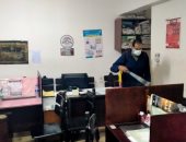 "تعليم الغربية" تواصل أعمال تطهير مكاتب العاملين بديوان المديرية