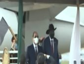 مباحثات ثنائية فى القصر الجمهورى بجنوب السودان بين الرئيس السيسى وسلفاكير