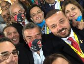 الأميرة فى الجزيرة.. شاهد لحظة احتفال أعضاء مجلس إدارة الأهلى بالبطولة