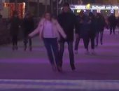 افتتاح أشهر حلبة تزلج على الجليد بموسكو مع إجراءات وقاية من كورونا .. فيديو