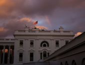 صور.. أمطار غزيرة فى واشنطن تضفى صورة جمالية للبيت الأبيض