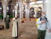 أوقاف الإسكندرية تواصل عمليات التطهير والتعقيم بالمساجد 