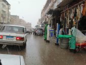 سقوط أمطار على سواحل البحيرة وتوقف حركة الصيد لسوء حالة الطقس.. صور