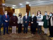 رئيس جامعة طنطا يستقبل وفد المجلس القومى للمرأة بالغربية