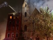 حريق فى مبنى وكنيسة تاريخية بنيويورك وإصابة 4 رجال أطفاء