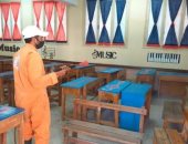 تعقيم اللجان الانتخابية فى بورفؤاد استعدادا لماراثون الإعادة لمجلس النواب 