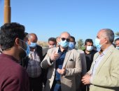 وزير الرى ومحافظ بنى سويف يتفقدان أعمال تأهيل ورفع كفاءة مخر السيل بسنور