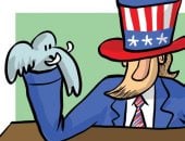 كاريكاتير اليوم.. الفيل الجمهوري مكسور أمام الحمار الديمقراطي في أمريكا