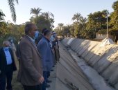 وزير الرى يتفقد أعمال تأهيل مخرى سيل أطفيح وسنور بالجيزة وبنى سويف