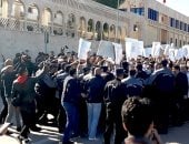  المحتجون بقطاع الصحة التونسية يصلون إلى ساحة الحكومة بالقصبة