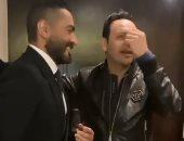 تامر حسنى فى وصلة هزار مع مصطفى قمر: "القمر اللى دوخنى وراه بحفلات زمان".. فيديو