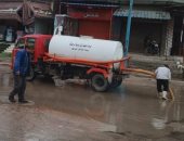 انتشار معدات شفط مياه الأمطار بشوارع البحيرة بعد تعرض المحافظة لطقس سيئ