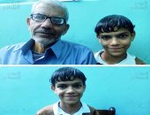 فيديو وصور.. طفل مبتور الذراعين موهوب كرويًا يبدع فى الرسم والكتابة بأصابع قدمه اليمنى.. والده: أحلم بتركيب أطراف إلكترونية ليتعامل مثل أقرانه.. والطفل إبراهيم: عايز أقابل وزير الشباب والكابتن محمود الخطيب