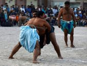 صور.. منافسات شرسة في مصارعة "Malakhra" التقليدية بإقليم السند
