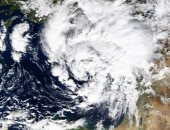 الأرصاد تكشف صورة من الأقمار الصناعية لعاصفة تصل بسرعات الرياح لـ50 كم فى الساعة