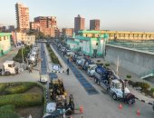 القابضة للمياه تنشر سيارات شفط فى الشوارع استعدادا للتعامل مع الأمطار المتوقعة