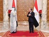 الرئاسة: السيسى وبن زايد تبادلا الزيارات 23 مرة منذ عام 2014