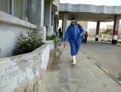 تنفيذ حملة تعقيم وتطهير للمحطة البخارية بمدينة العريش.. صور 